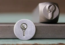 SUPPLY GUY 8mm Golf Ball Metal Punch Design Stamp SGCH-133