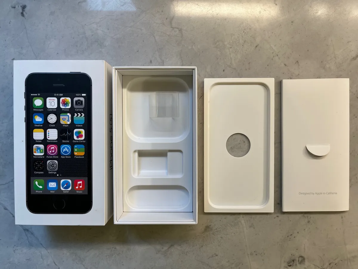 Apple 5S Box - BOX (NO PHONE OR ACCESSORIES) | eBay