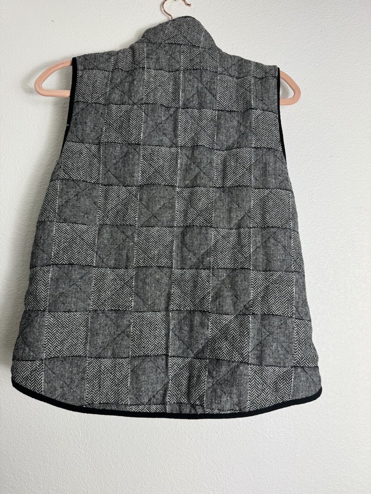 BLUE RAIN CHEVRON PATCHWORK VEST MEDIUM - image 6