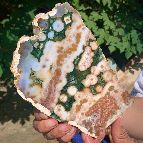 404G Natural Ocean Jade Crystal Tablet Large Sample Treatment - Museum Grade - Picture 7 of 19