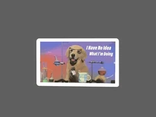 Dog Science Sticker No Idea Waterproof Chemistry School College Gift NEW