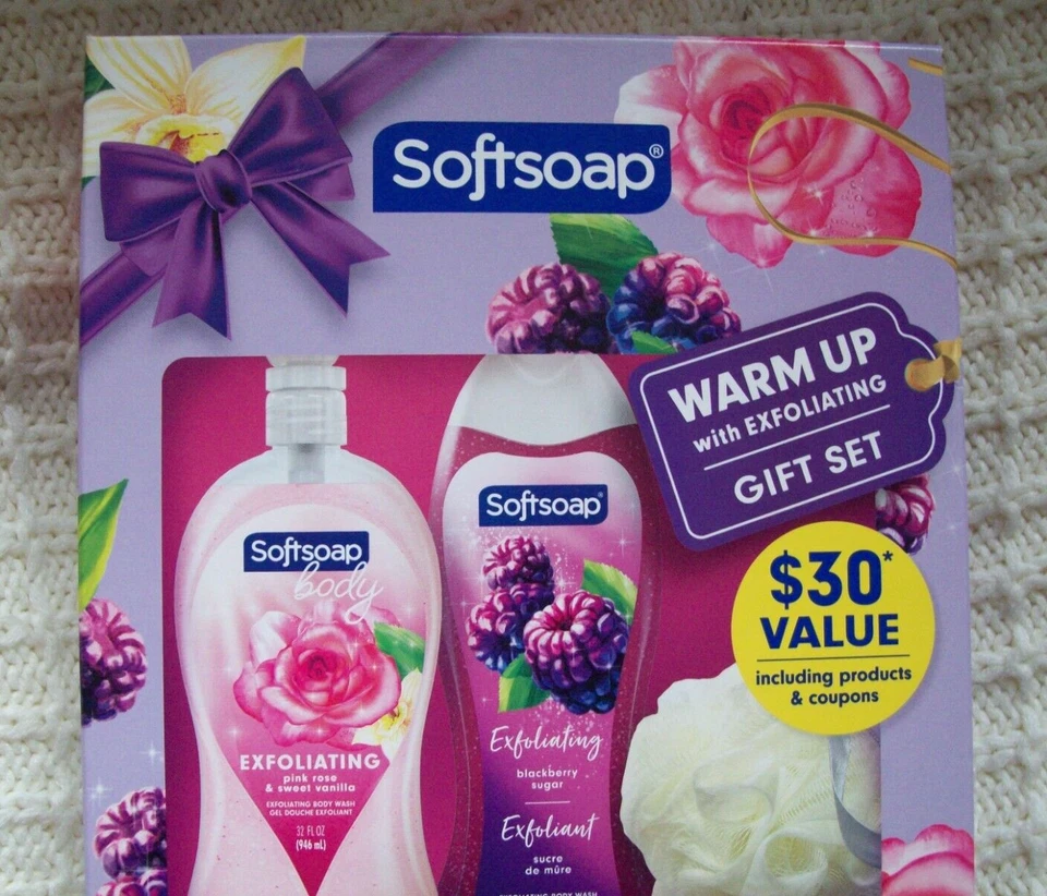 *NUEVO* Jabón blando 3 piezas calentamiento con juego de regalo exfoliante Foto 2 de 4