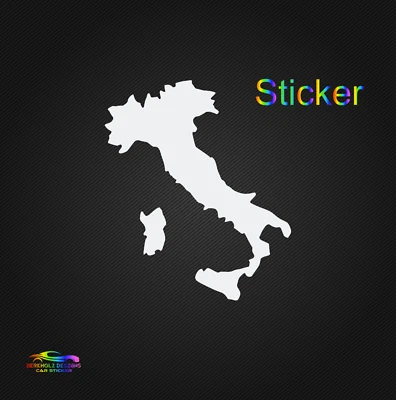 Italia Italien Silhouette Aufkleber Stiefel Land Autoaufkleber - Bild 1 von 4
