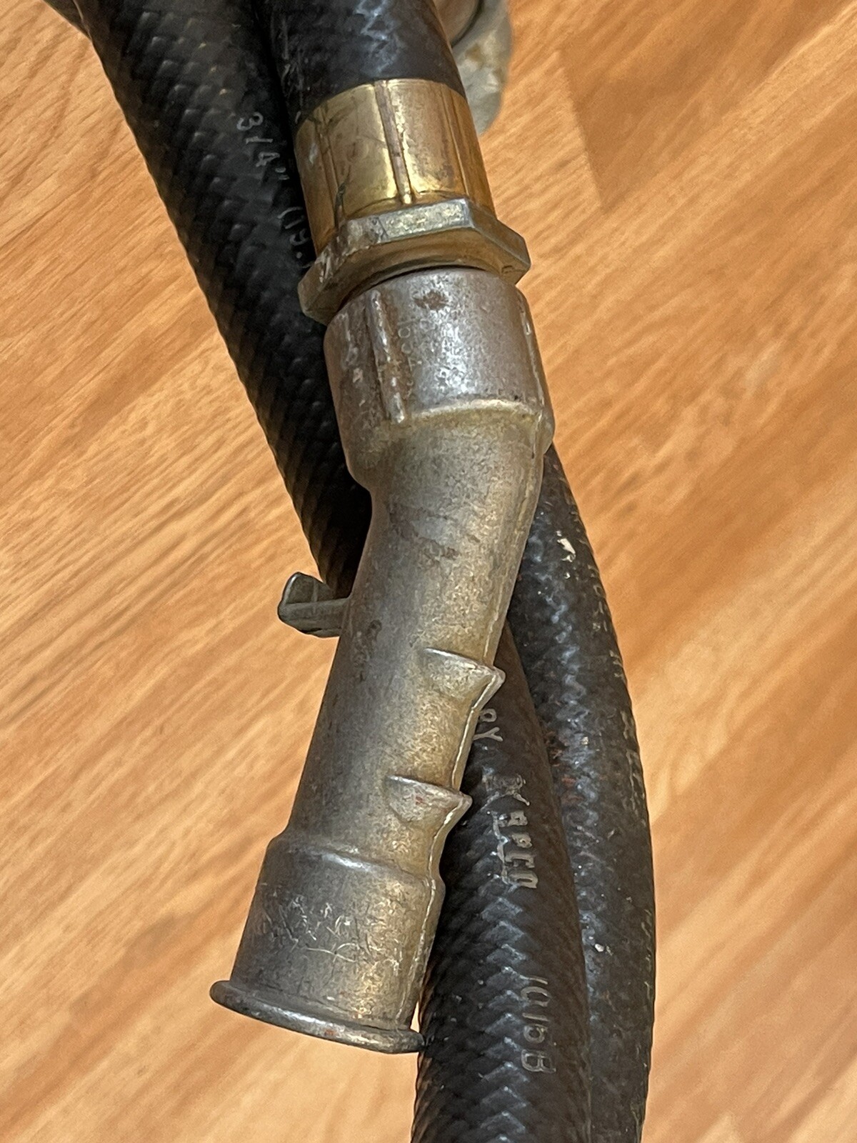 Vintage Gasboy Fuel Gas Transfer Pump 1230U Cast Metal Stand Hand Crank