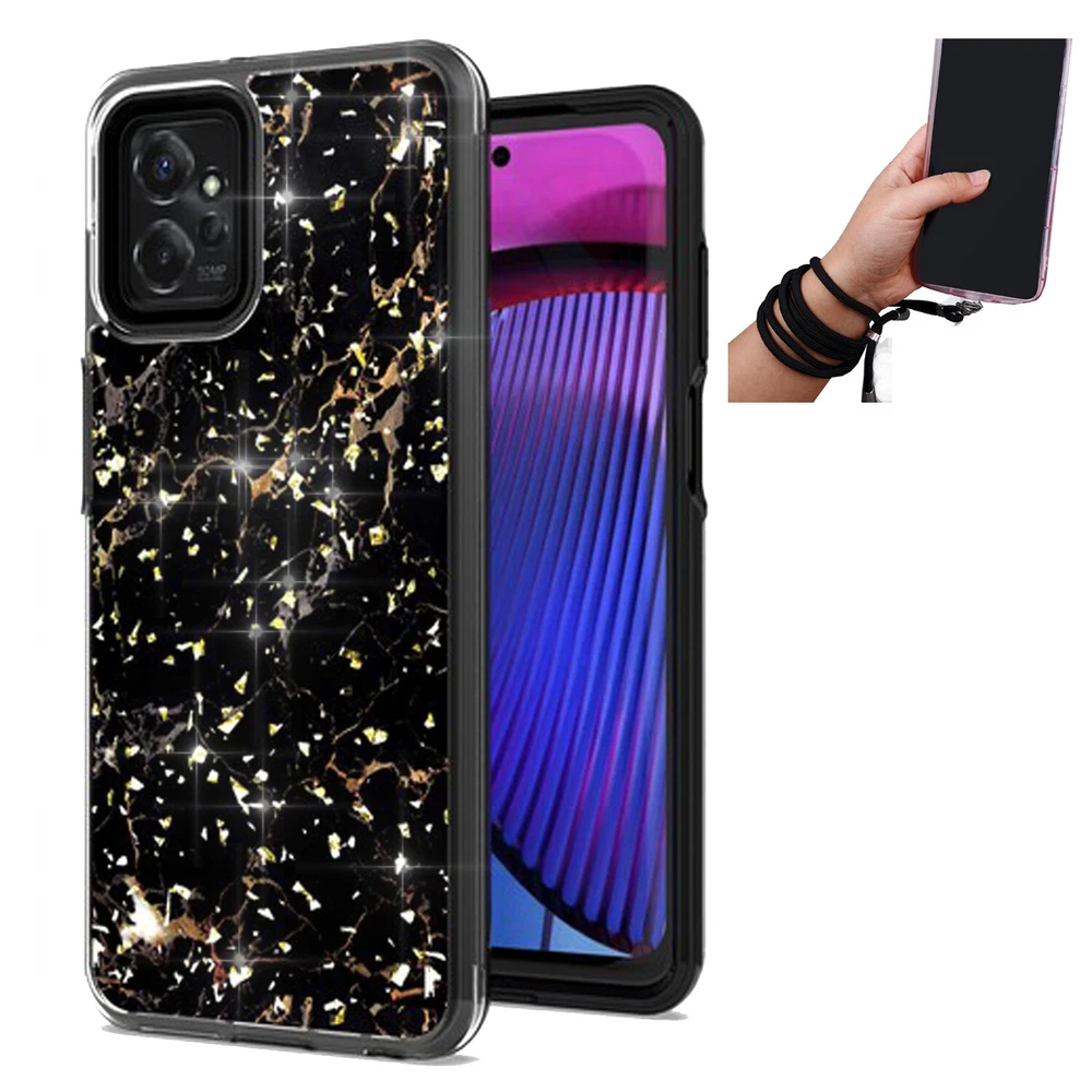 Phone Case for Motorola Moto G Power 2023 (XT2311) Hybrid Glitter