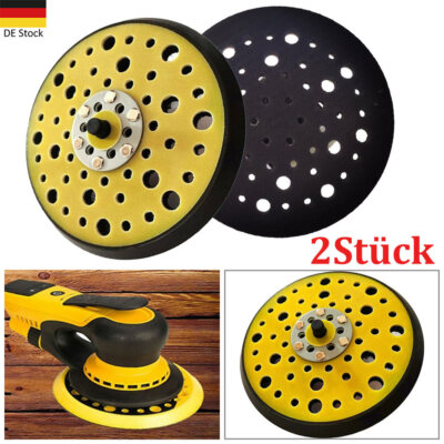 2X Medium Sander Backing 150mm 54 Holes Hook & Loop Pad Für Mirka CEROS DEROS