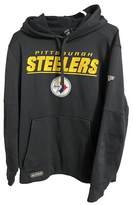 Pittsburgh Steelers New Era NFL Hoodie Sweatshirt Black W/Logo
