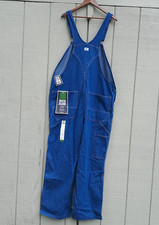NEW NWT Liberty Bib Overalls Men 42x30, Tag 40x30 Stonewash Blue Denim Workwear
