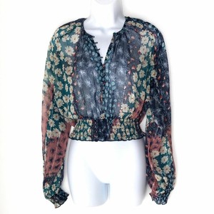 urban outfitters sheer floral top