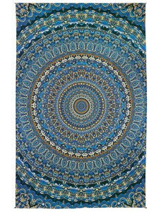 3d Origin Of Life Tapestry Tablecloth Trippy Wall Art W Corner Loops 60x90