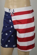 Polo Ralph Lauren Kids Patriotic Flag Swimsuit Trunks Shorts Red White Blue NWT