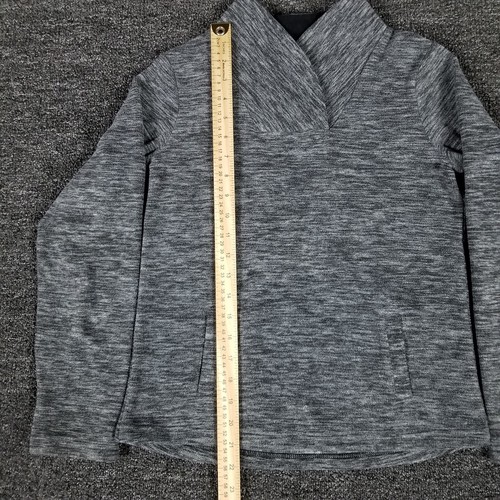 Athletic Works Sweatshirt Girls Large 10/12 Gray Lightweight Long Sleeve Fleece - Picture 6 of 11
