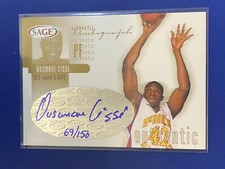 🏀 2002-03 Sage Basketball Autograph Rookie #A8 Ousmane CISSE #/150 🏀