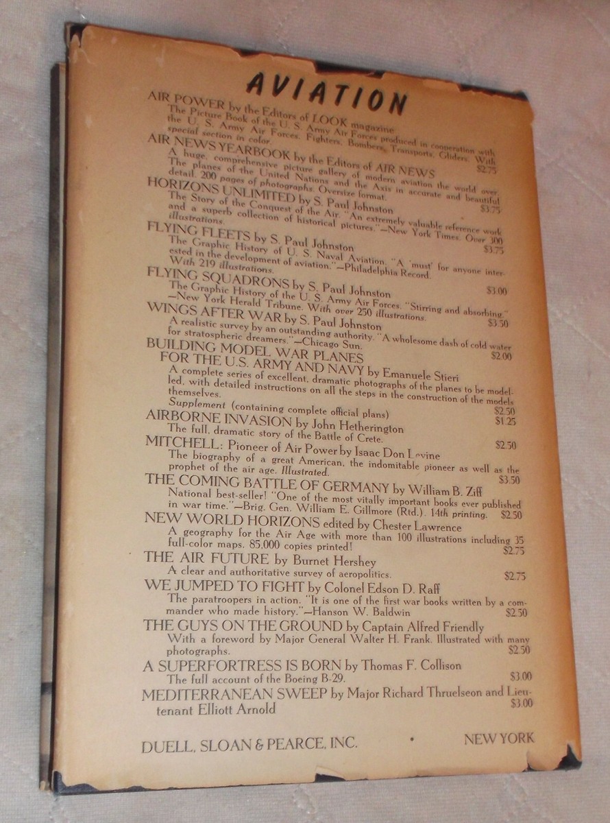 洋書 Complete history of U.S. aerial Combats Fighting Wings - Pictorial History of Aerial Combat - 1944