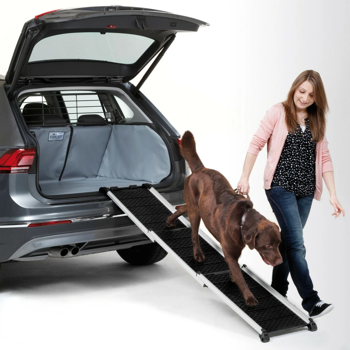 Rampe Klappbar BoutiqueZOO Hunderampe Fr Auto & Zuhause  Klappbare  Hundetreppe, Rutschfest, Fr Hunde & Katzen, Kofferraumrampe Fr Haustiere