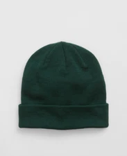 NWT GAP Soft Ribbed Knit Beanie Hat for Men Women Unisex June Bug Green NEW