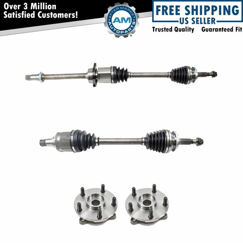 4pc CV Axle & Wheel Bearing Assembly Kit for 0612 Toyota Rav4 FWD New