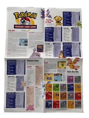 Pokmon Stadium & Pokemon Trading card Strategy Guide Poster EGM N64  Gameboy | eBay