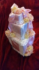 Beautiful Handmade It's A Girl Baby Shower 3 Tier Cake Prop