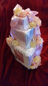 Beautiful Handmade It's A Girl Baby Shower  3 Tier Cake Prop