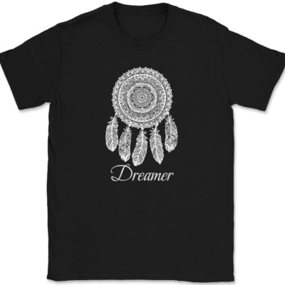 Dreamer Dreamcatcher T-Shirt Dreams Indian Tribal Gift Graphic Tee