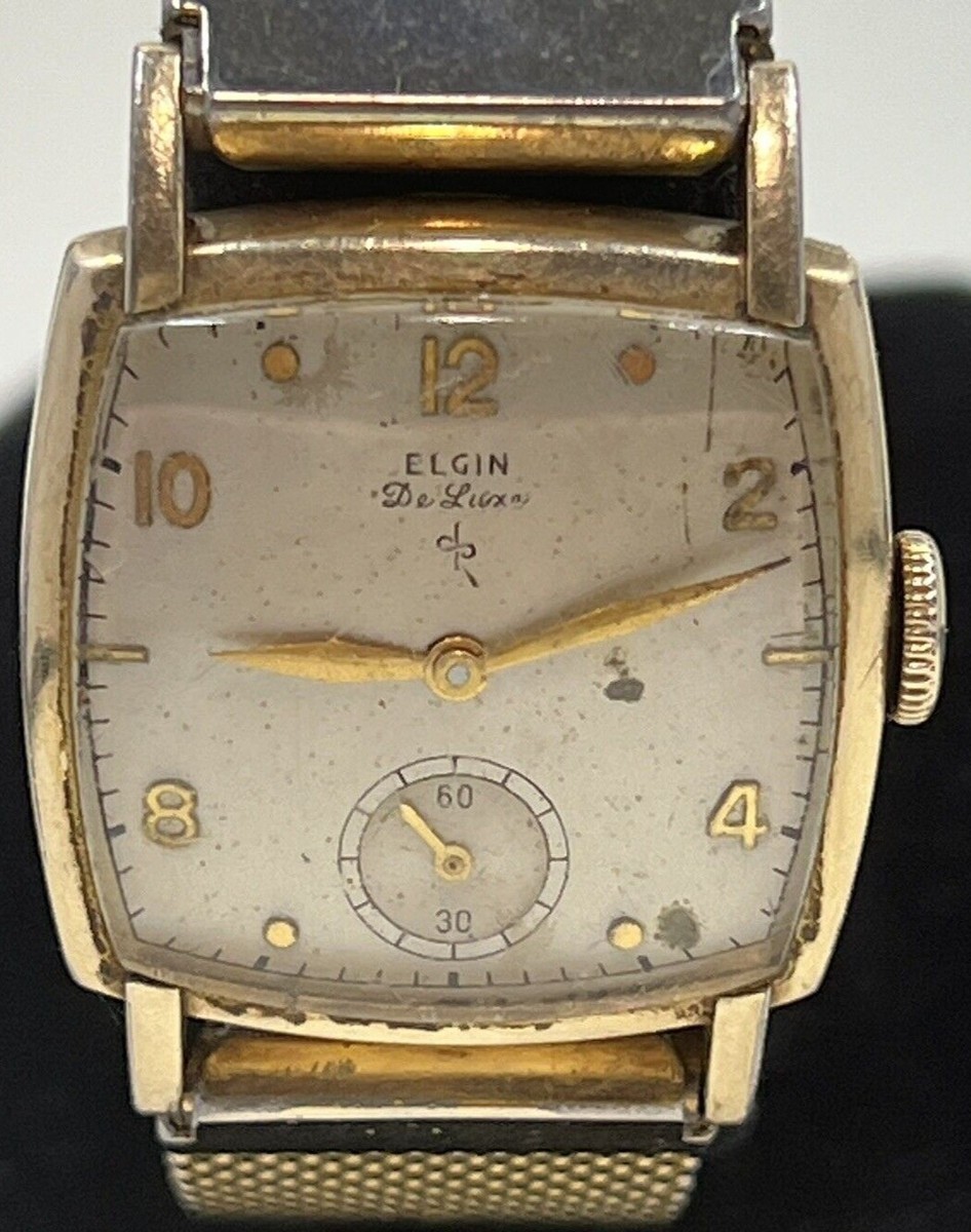 Elgin De Luxe Vintage 17 Jewels Men display picture 1