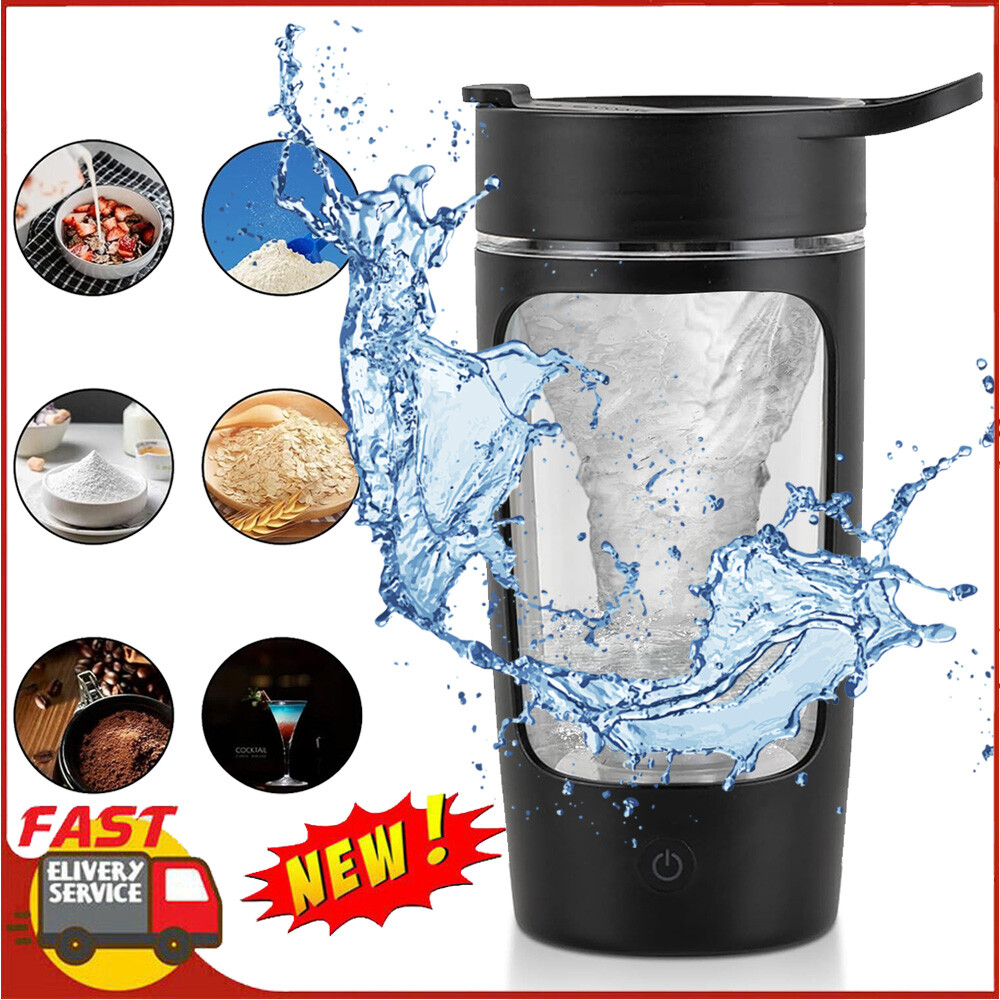 Elektrischer Protein Shaker Trinkflasche 650ml Eiweiß Shaker Fitness Standmixer