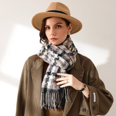 Dress Office Scarf For Ladies Elegant Striped Scarf Blazers Skirts