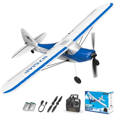 Volantexrc RC Plane Trainer Sport Cub 4CH Remote Control Airplane Blue Glider
