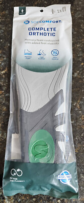 SOFCOMFORT Complete ORTHOTIC Shoe Inserts - 1 Pair Men's Sizes 7-13 New Unopened