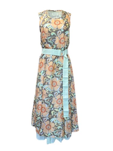 Robe Maxi Longue Soie Argentée ROKSANDA - Bretelles Fines Avec Chaîne - Taille 4 - Neuf (Sans Étiquettes)