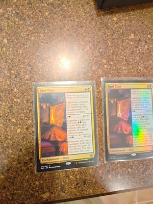 2x Bard Class #217 ( One Foil One None ) Rare ,Raw, NM/M Unplayed