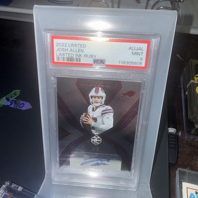 2022 Panini Limited Ink Ruby Red Josh Allen Signed AUTO 4/5 Buffalo Bills /5 🔥