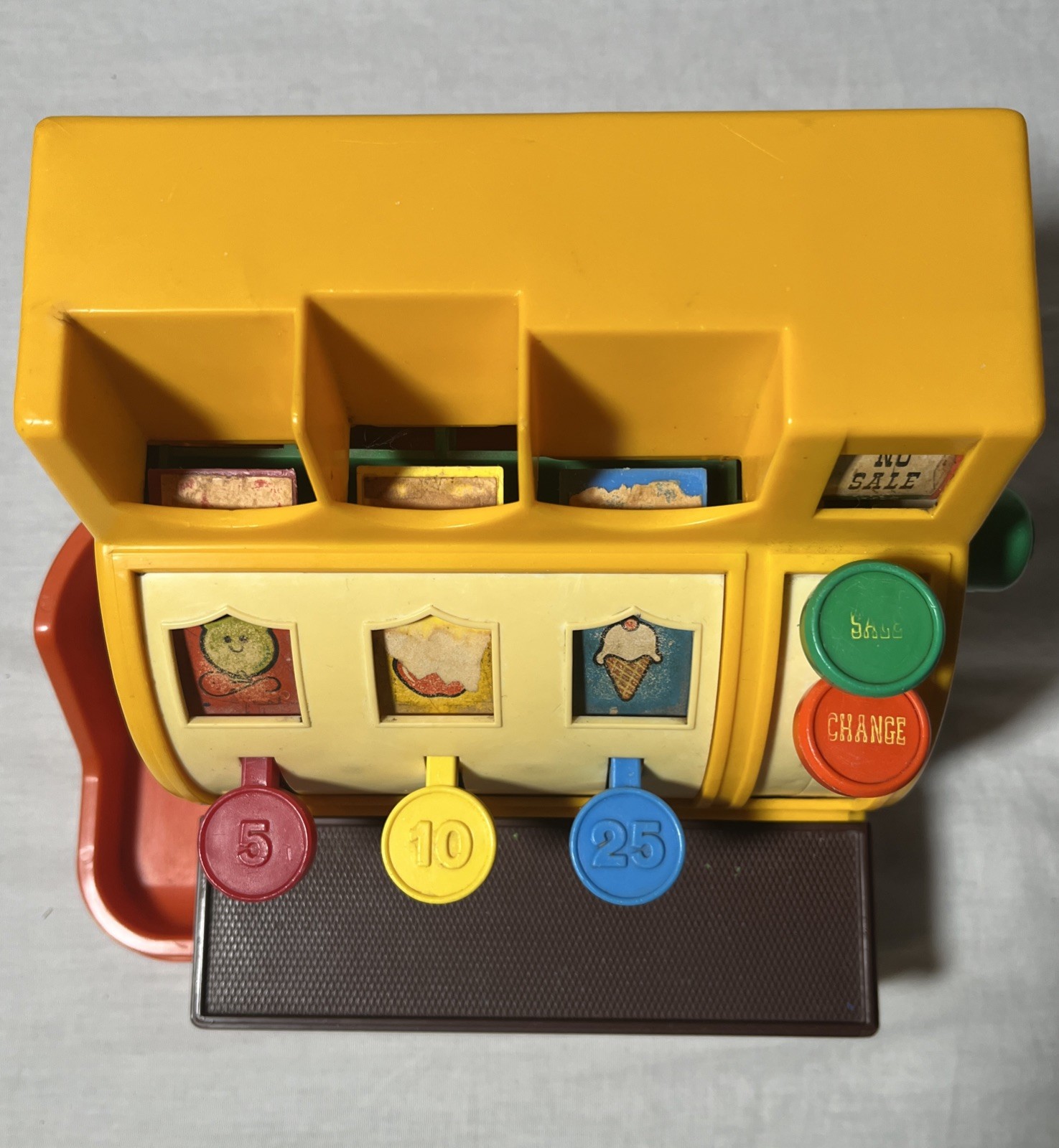 как выглядит Fisher Price 1974 Vintage Cash Register Working No Coins FREE SHIPPING фото