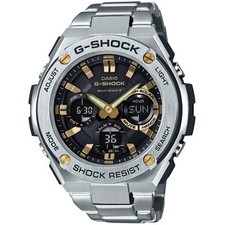 New Casio G-Shock GST-W110D-1A9JF Men's Watch Black Gold Solar Radio Japan
