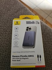 Baseus Ultra Slim 0.3-inch MagSafe Portable Charger, 5000 mAh, Picogo 0.5-