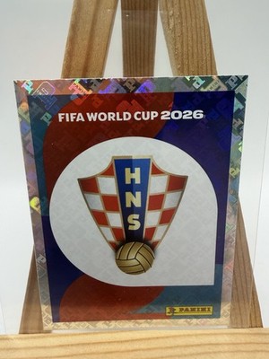 Panini Fifa World Cup 2026 Sticker - Croatia Team Badge Foil Holo CRO 1
