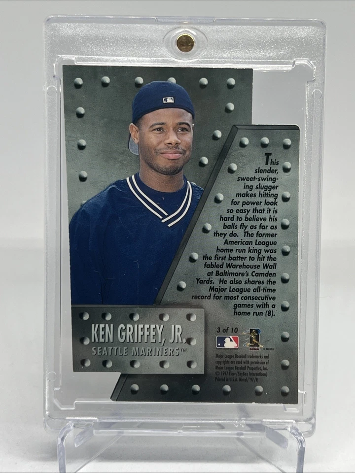 Skybox Metal Universe Titanium 1997, Ken Griffey Jr., tarjeta #3, Seattle Mariners Foto 2 de 2