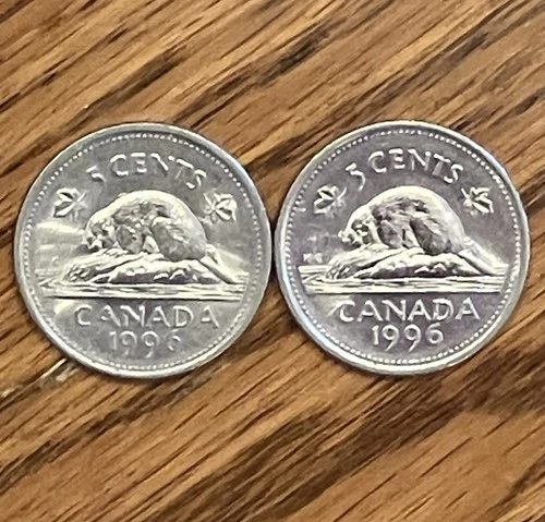1996 Canada 5 Cents — photo from another recent sale