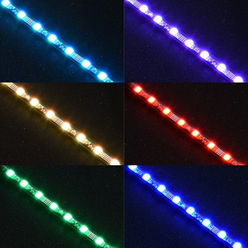 22cm Computer Cylinder Water Cooling Tank Light Virus Reservoir LED Tube Lam NEW - Afbeelding 10 van 11