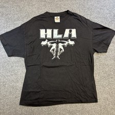 Diamond Star WWE Vintage 2002 Eric Bischoff HLA Wrestling Shirt Size XL Black