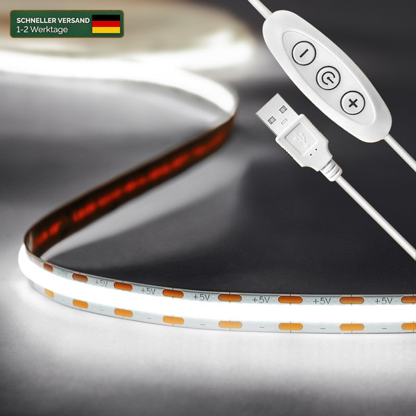 LED Streifen 2M 5V Kaltes Weiß 6500K Dimmbar 960 Leds Flexibel FüR Zuhause DIY-image