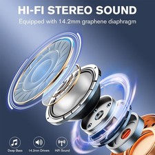 Kopfhörer Bluetooth 5.4Sport Ohrbügel Kabellos In-Ear mit Mikrofon LED Display – Bild 14