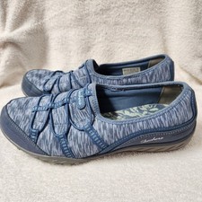 Skechers Women's Navy Slip On Memory Foam Athletic Flats US 8.5 SN: 23033