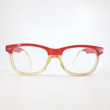 Etnia Barcelona Gotham Eyeglasses Red Clear Marbled Rectangular Frames RDCL