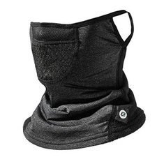  Winter Neck Gaiter Warmer with Ear Loops Cold Weather Grey 2