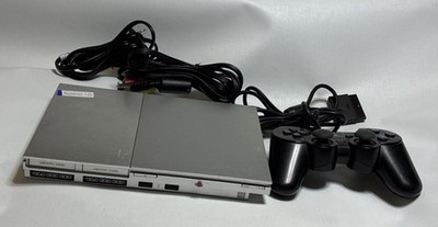 Sony PlayStation 2 Slim PS2 Silver Console Gaming System SCPH-90001