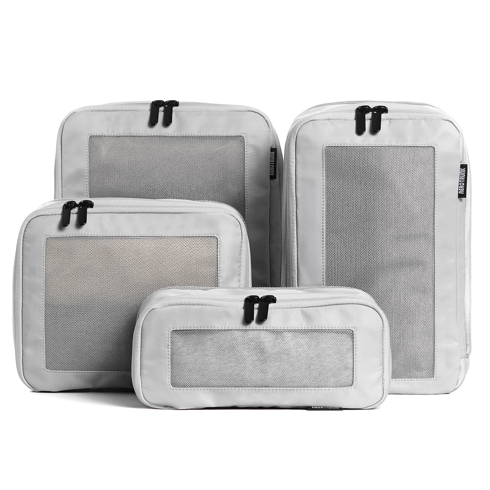 Compression Packing Cubes for Travel - Luggage Organizer Bags - Double Zipper...-image