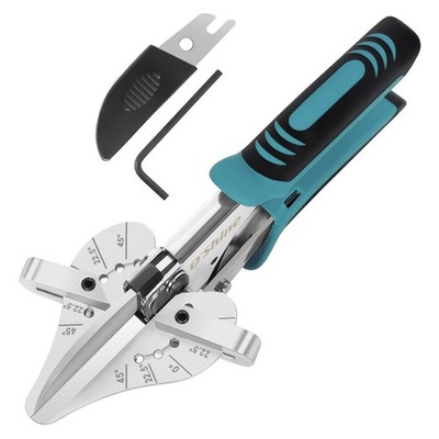 O Shine 22.5 Degree Ratchet Miter Shears, 80% Force Reduction Green, Black