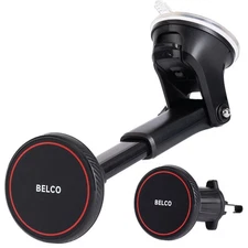 Magnetic Phone Holder for Car – Suction Cup Phone Mount with Adjustable Rotat...